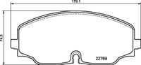 Brake pad BREMBO P 85 176