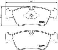 P06035X BREMBO Колодки тормозные дисковые передние