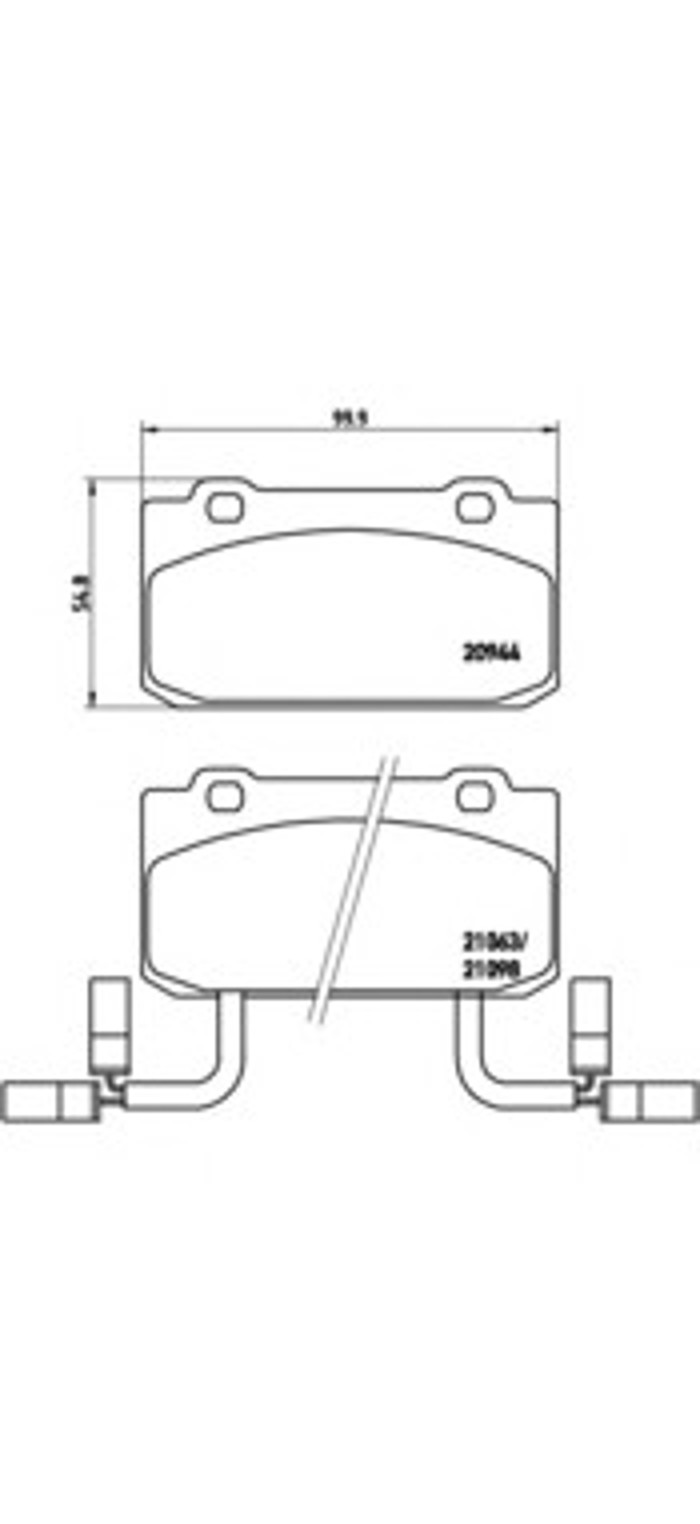 P23030 BREMBO Колодки тормозные дисковые