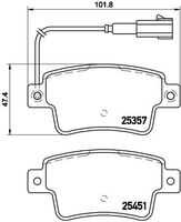 P23142 BREMBO Тормозные колодки