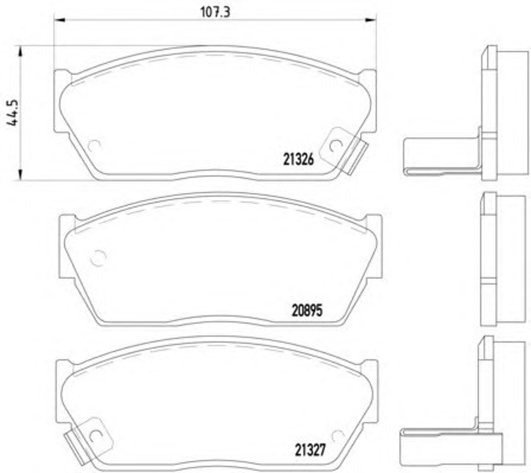 P28004 BREMBO Колодки тормозные дисковые