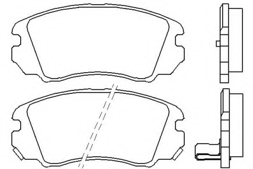 P30043 BREMBO Колодки тормозные дисковые