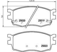 P30069 BREMBO Колодки тормозные дисковые передние