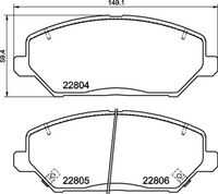 Колодки тормозные дисковые комплект BREMBO P30110