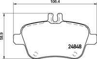 P50135 BREMBO Колодки тормозные дисковые задние