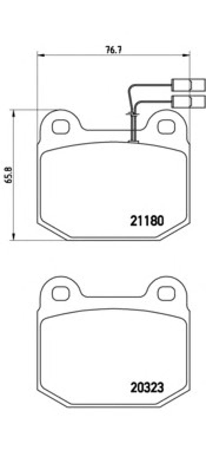 Колодки тормозные дисковые BREMBO P59003