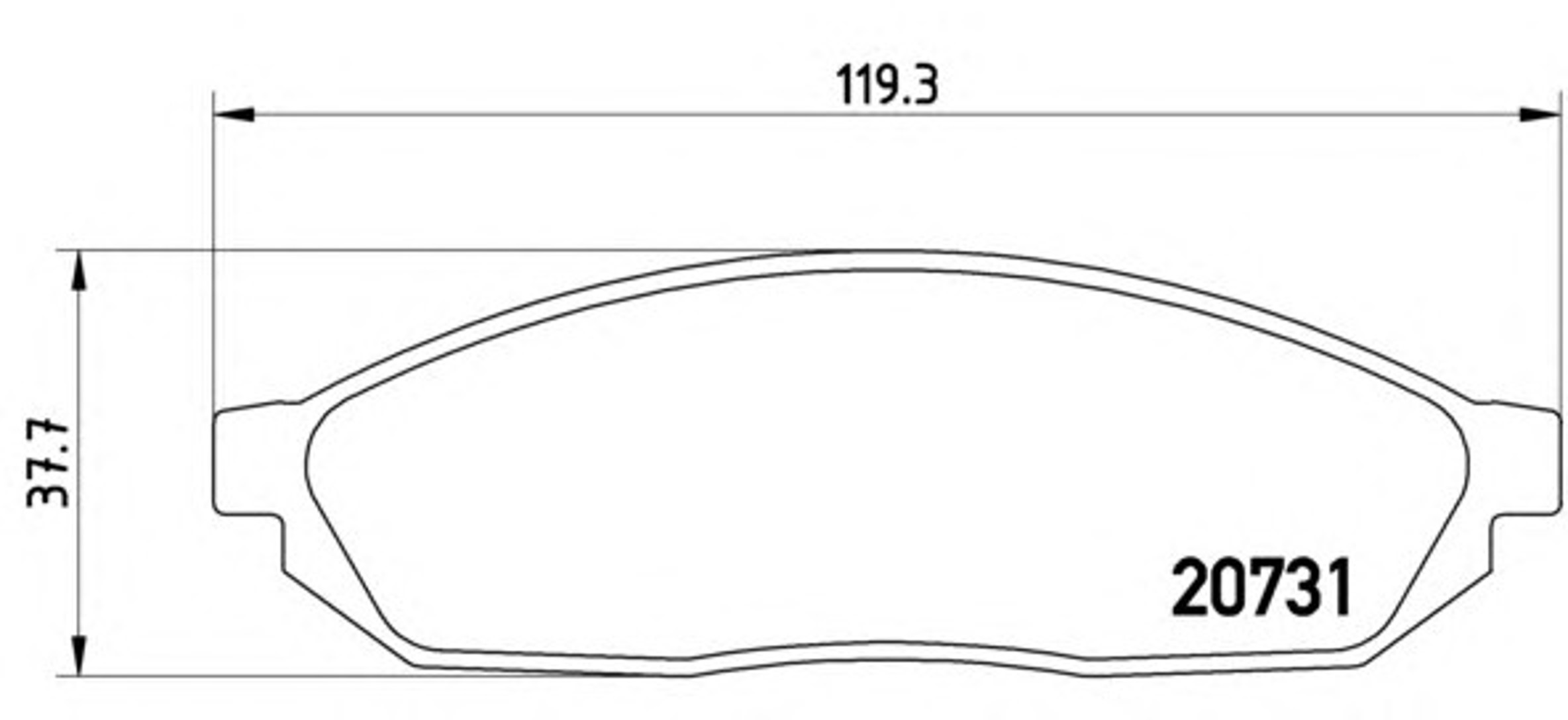 Колодки тормозные дисковые BREMBO P59007