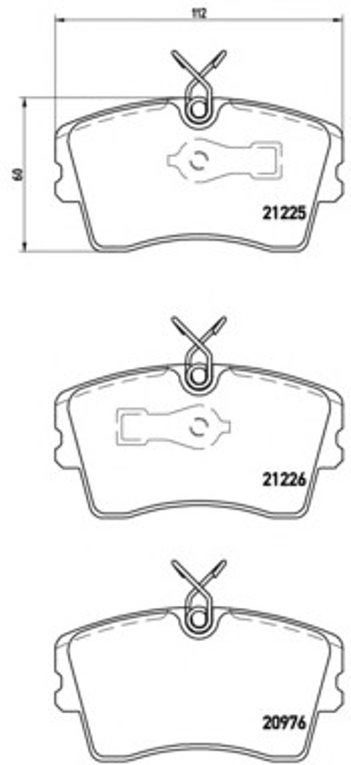 Колодки тормозные дисковые BREMBO P59009