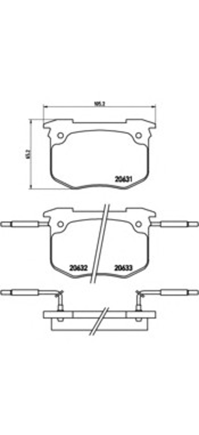 Колодки тормозные дисковые BREMBO P68011
