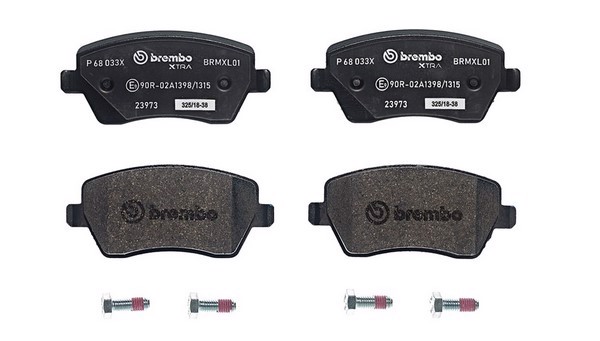 P68033X BREMBO Колодки тормозные дисковые