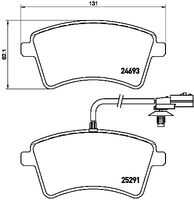 P68058 BREMBO Тормозные колодки