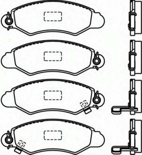 Тормозные колодки BREMBO P78012