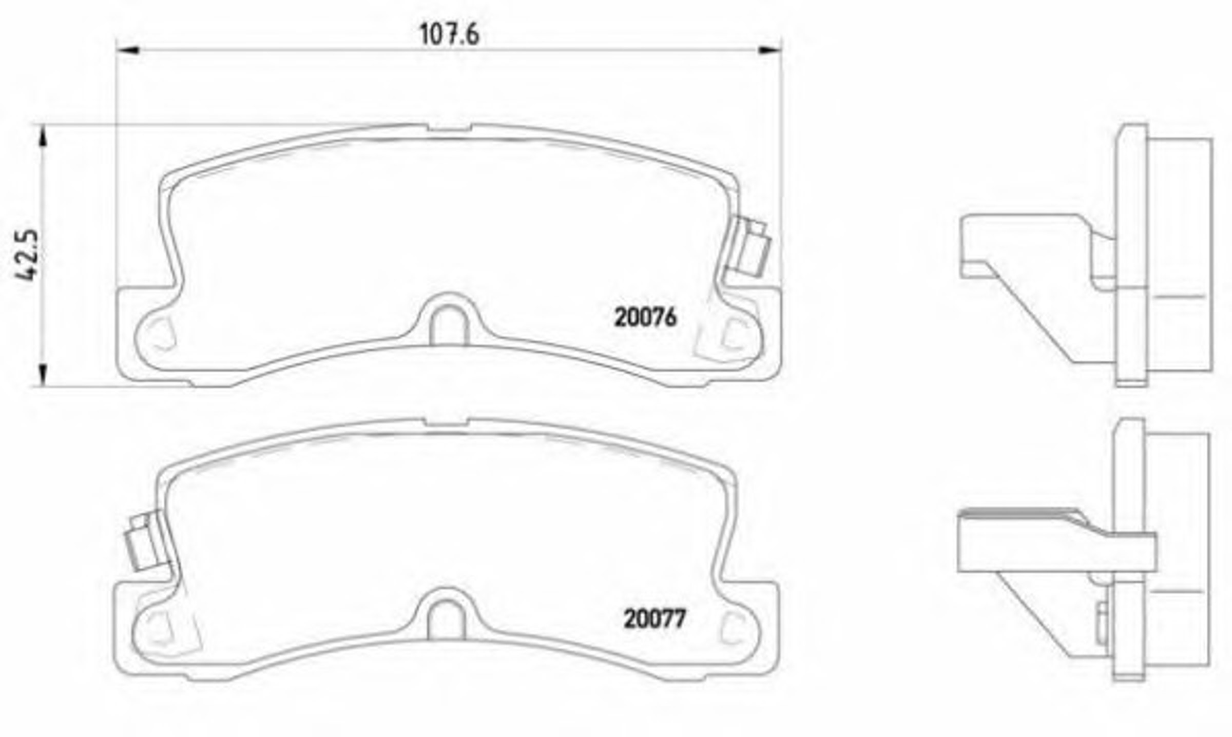 Колодки тормозные дисковые BREMBO P83017