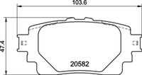 Колодки тормозные дисковые задние BREMBO P83174