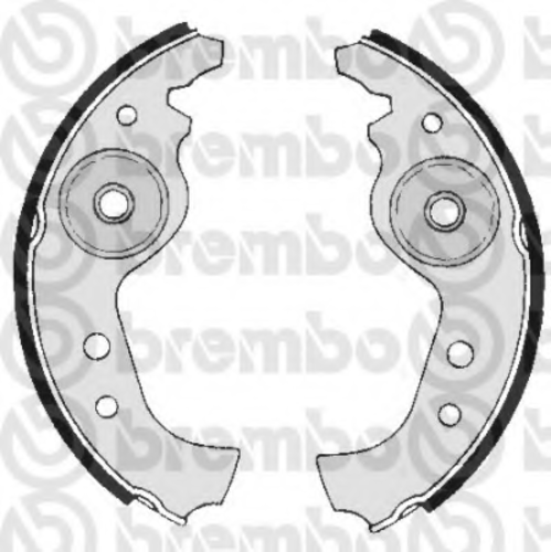 Тормозные колодки задние (барабанные) BREMBO S23501