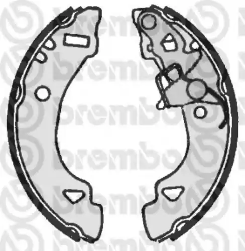 Тормозные колодки задние (барабанные) BREMBO S23512