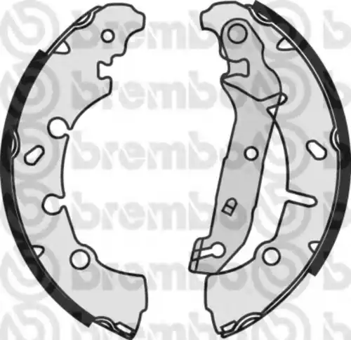 S24532 BREMBO Тормозные колодки задние (барабанные)