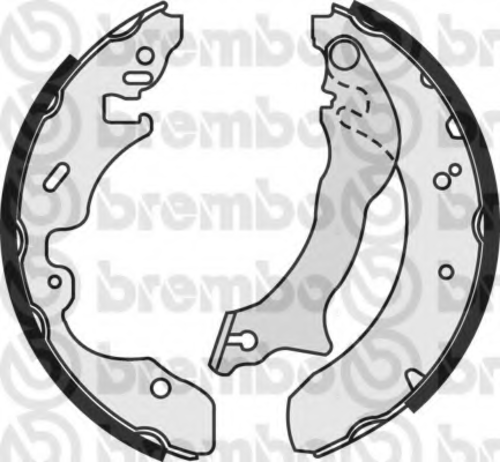 Тормозные колодки задние (барабанные) BREMBO S24535