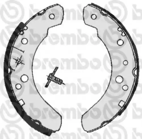 Тормозные колодки задние (барабанные) BREMBO S24537
