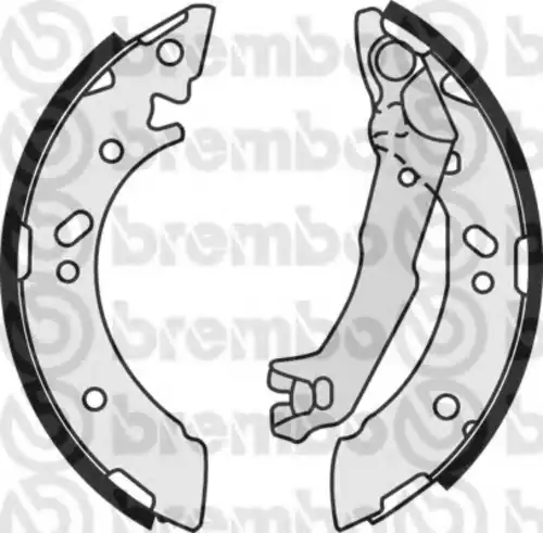 S30510 BREMBO Тормозные колодки задние (барабанные)