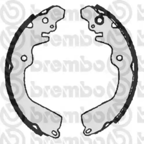 Тормозные колодки задние (барабанные) BREMBO S54509