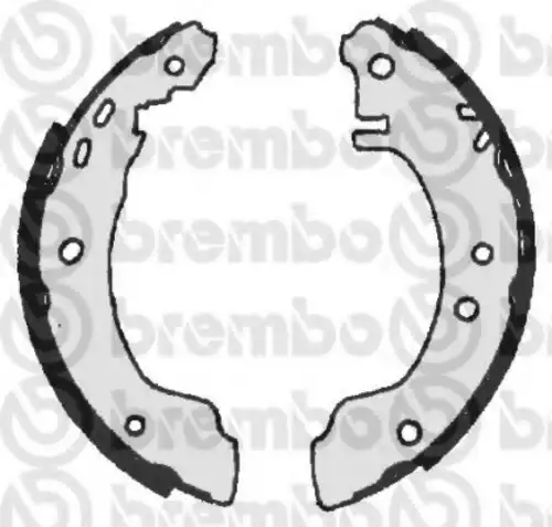 Тормозные колодки задние (барабанные) BREMBO S56505