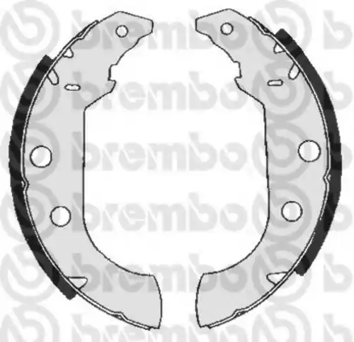 Тормозные колодки задние (барабанные) BREMBO S61517