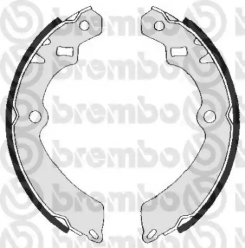 Тормозные колодки задние (барабанные) BREMBO S79509