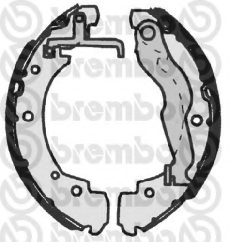 S85515 BREMBO Тормозные колодки задние (барабанные)