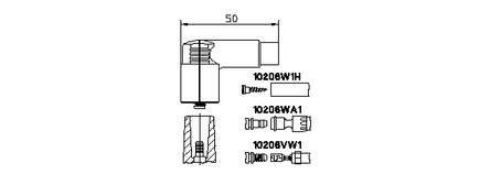 Наконечник высоковольтного провода BREMI 10206VW1