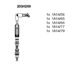 Провод высоковольтный BREMI 205H200