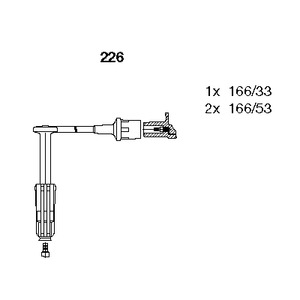 Комплект проводов зажигания BREMI 226