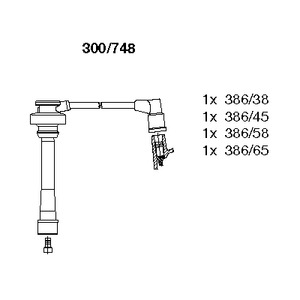 Комплект проводов зажигания BREMI 300/748