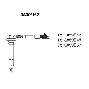 3A00/162 BREMI Комплект проводов зажигания