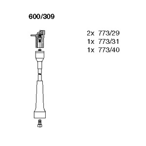 Комплект проводов зажигания BREMI 600/309