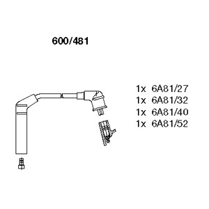600/481 BREMI Комплект проводов зажигания