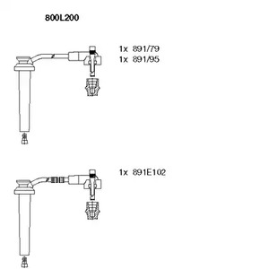 Комплект проводов зажигания BREMI 800L200