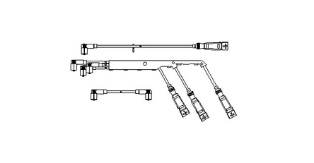 Комплект проводов зажигания BREMI 923/100