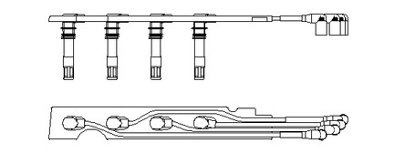 Комплект проводов зажигания BREMI 968G100