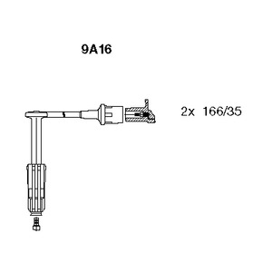 Комплект проводов зажигания BREMI 9A16