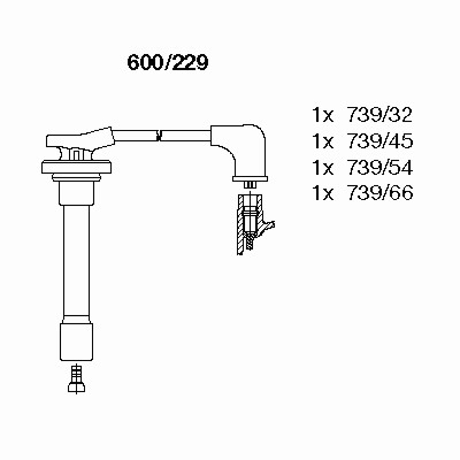 Провода зажигания BREMI 600/229