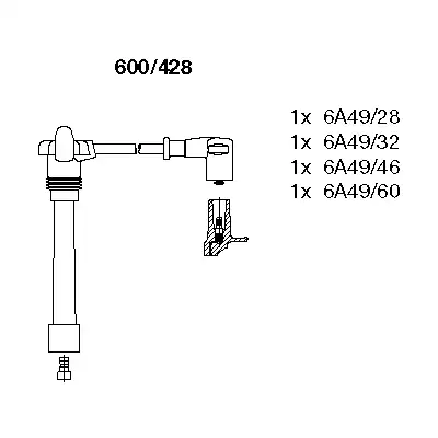 Провода зажигания BREMI 600/428