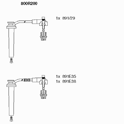 Провод высоковольтный BREMI 800R200