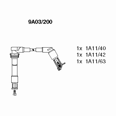 Провод высоковольтный BREMI 9A03/200