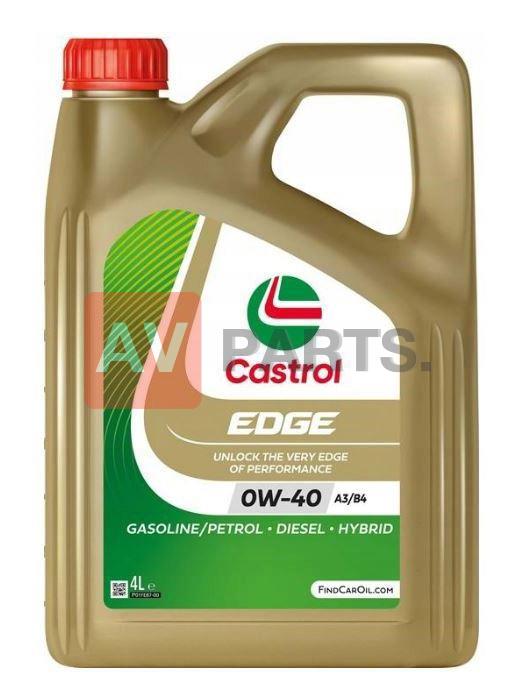 Фото 1 15338D CASTROL Моторное масло Castrol EDGE Titanium FST 0w40, А3/В4, 4 л