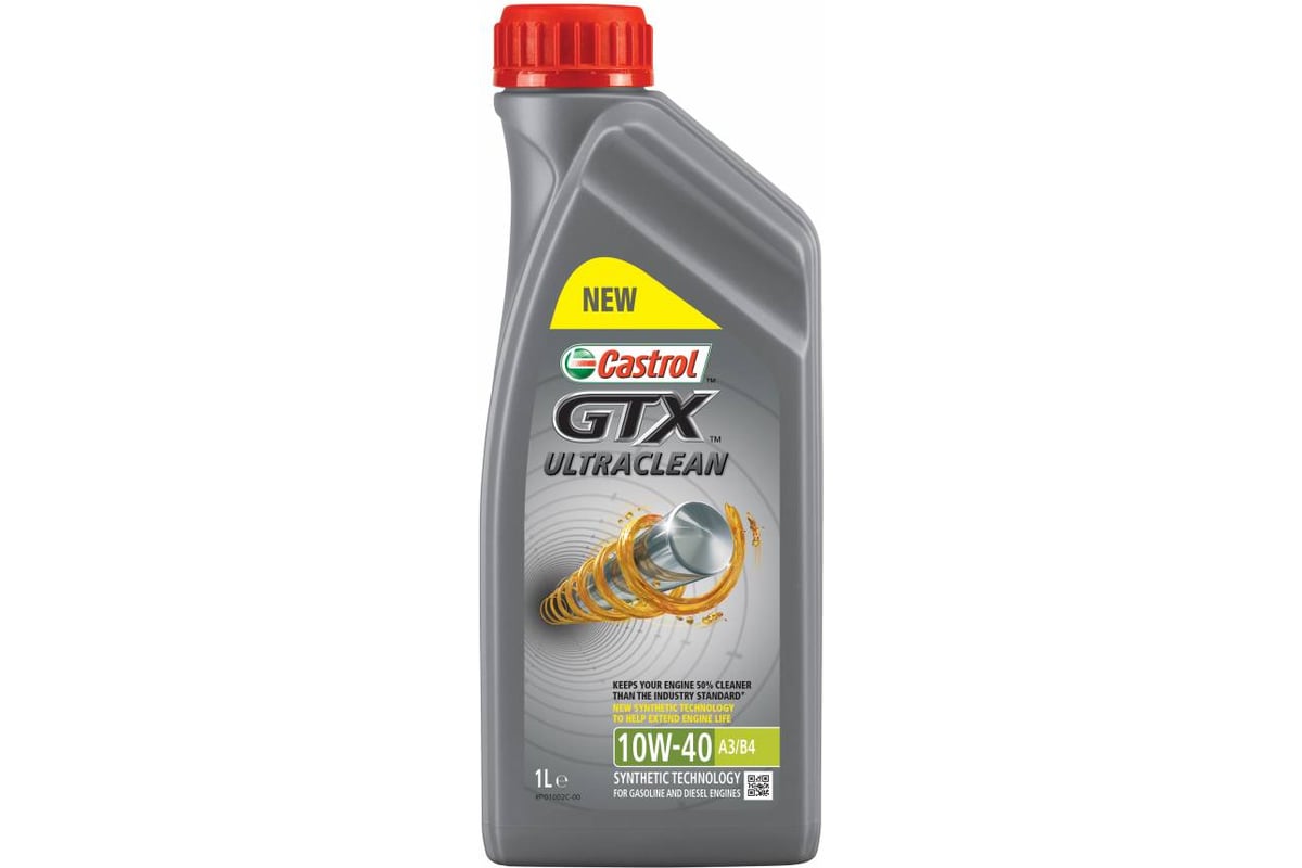 15A4DE CASTROL Масло CASTROL GTX Ultraclean 10W-40, A3/B4, 1 л