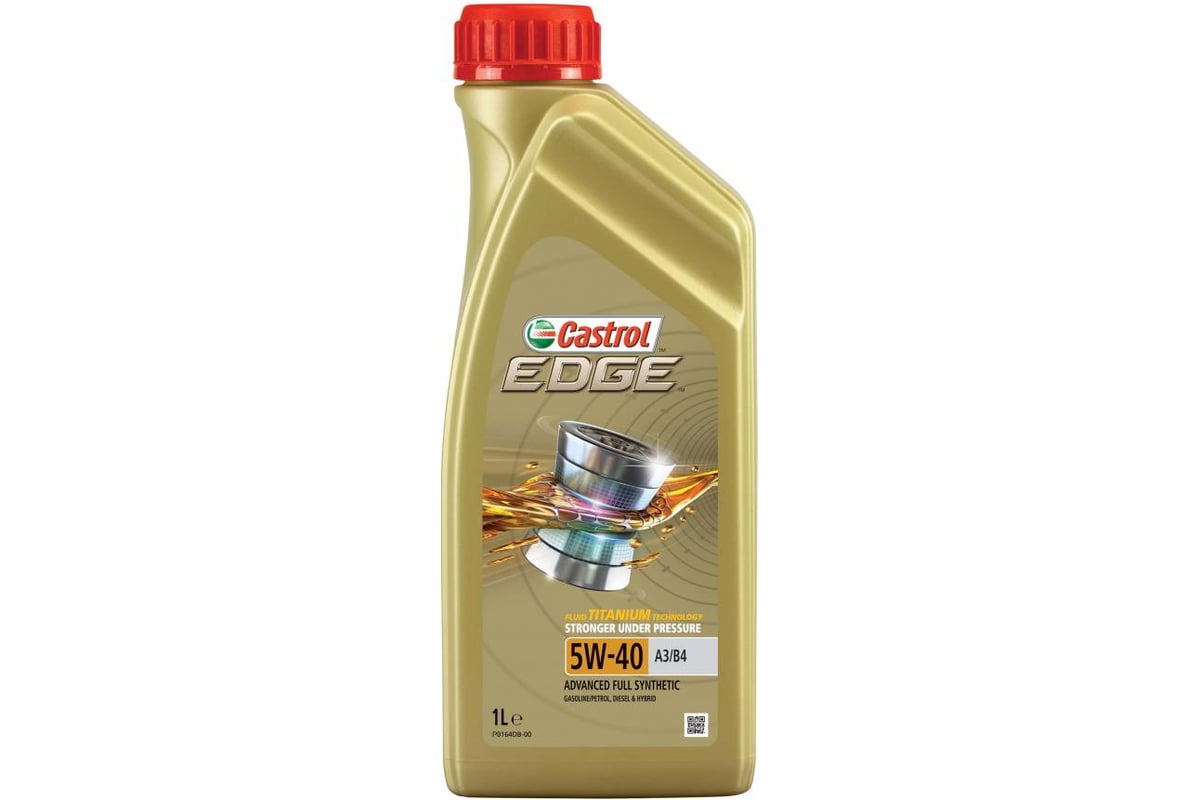 Масло моторное синтетическое EDGE 5w40 A3/B4 1 л CASTROL 15BA5E