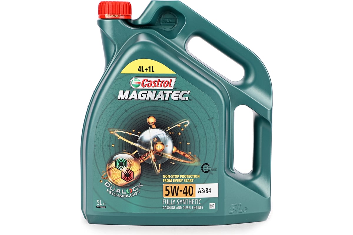 Моторное масло CASTROL Magnatec 5W-40 A3/B4, 5 л CASTROL 15E7BC