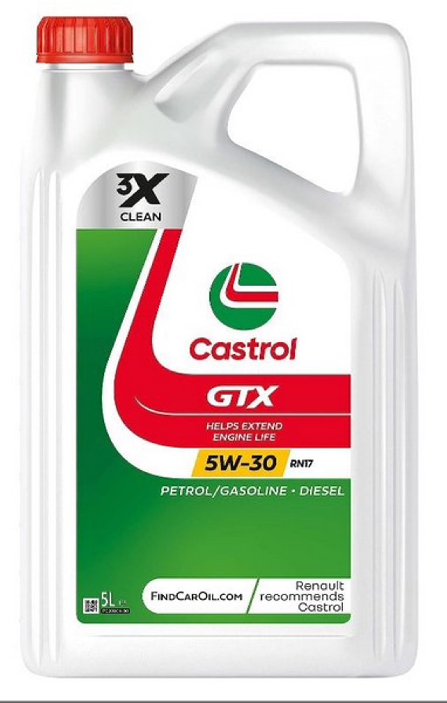 CASTROL 5W30 GTX RN17/5 CASTROL Масло моторное синтетическое 5л - для легк. авто, ACEA C3, Renault RN17