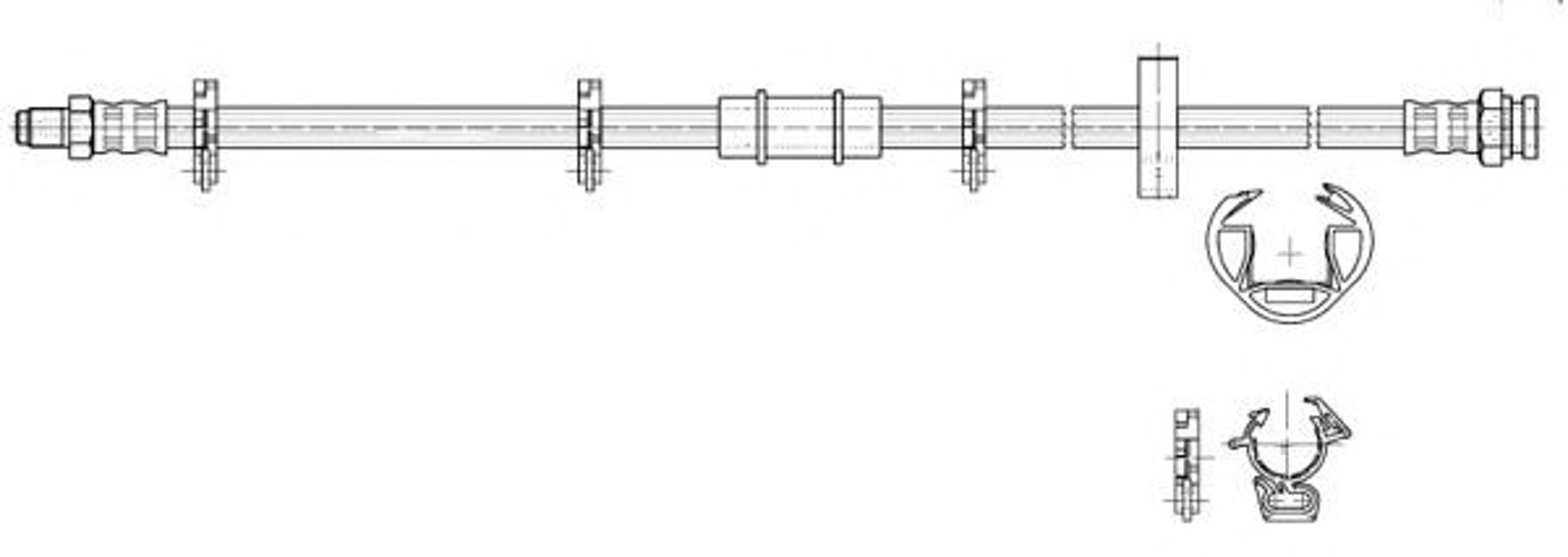 Шланг тормозной CEF 516974